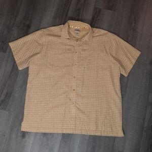 Gander Mountain Plaid Button Up Vented T-Shirt